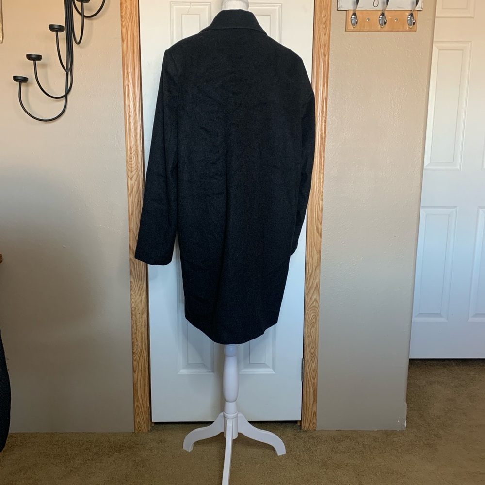 SAM EDELMAN Wool Blend Double Breasted Long Coat Size Large - Picture 7 of 12